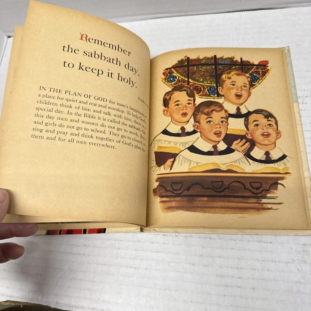 The Ten Commandments For Children - Mary Alice Jones (Hardcover, 1956) Vintage